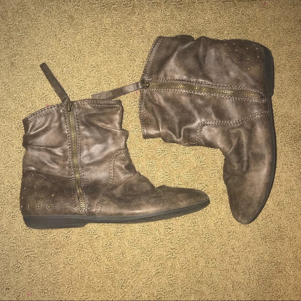 Studded ankle boots
